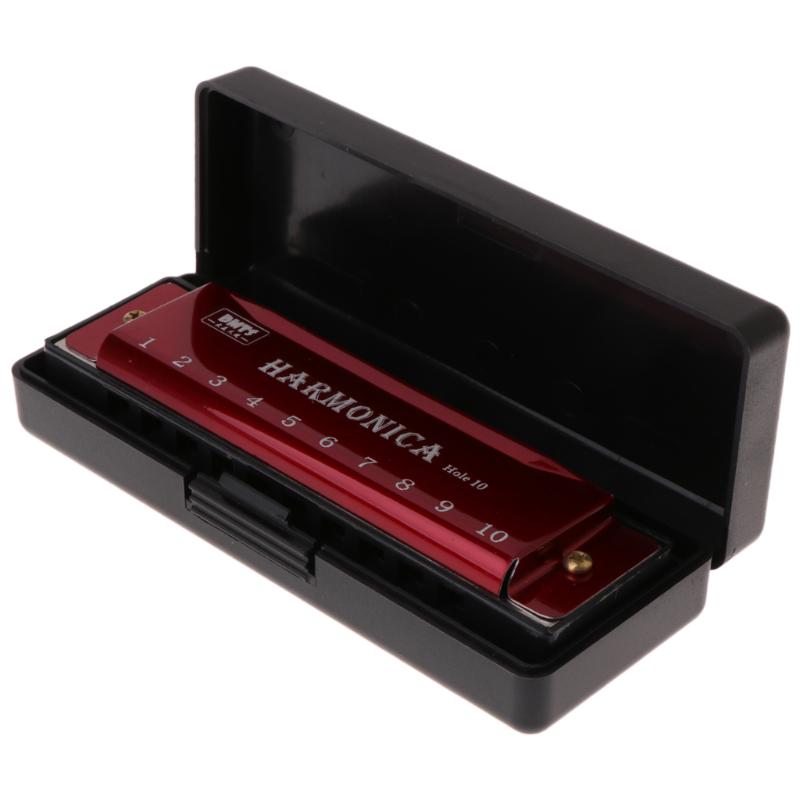 10 отверстий для ключа C Blues Harmonica, музыкальный инструмент, обучающая игрушка с fo 10 отверстиями, блюзовая гармошка