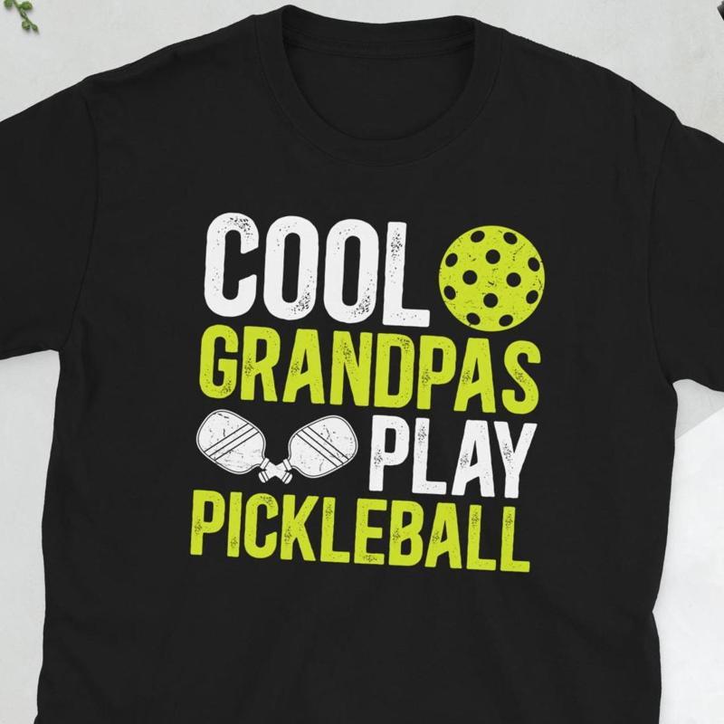 Pickleball Grandpa Grandfather S T Shirt