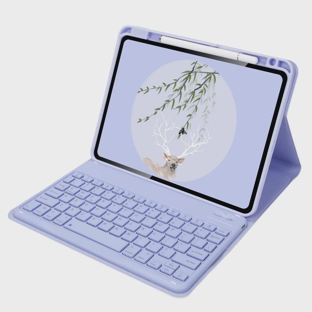 IPad Pro 11" (2021) Кожаный чехол с беспроводной Bluetooth-клавиатурой Air4 и слотом для стилуса Xiaomi 5