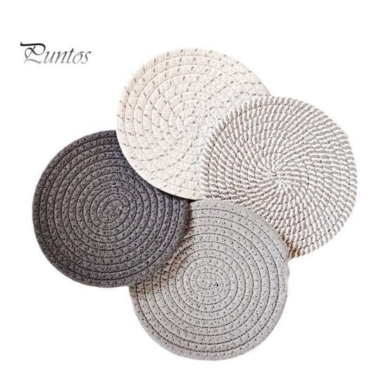 4Pcs Trivets for Hot Dishes Hot Pots And Pans Thick Heat Resistant Placemats Hot Plate Mats Kitchen Coaster for Table Countertop