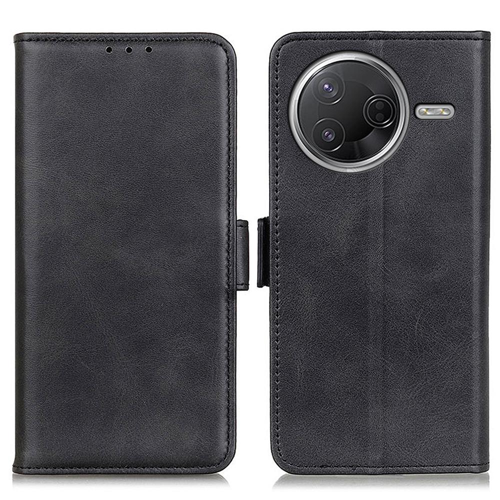 Чехол из искусственной кожи для Xiaomi Poco F7 Pro 5G/F7 Ultra 5G/Redmi K80 Pro 5G/K80 5G с подставкой, текстура коровьей кожи, чехол для телефона