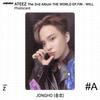 ATEEZ 2-й альбом WORLD EP.FIN WILL. Наклейка для фотокарты Z версия. КПОП К-ПОП