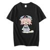 Футболки TouHou Project 100% Хлопок Унисекс С Принтом Круглый Вырез Свободный Стиль Одежды Дышащие Прохладные Футболки Эстетичные Футболки с Графикой