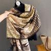 1PC 180*90cm Keep Warm New Elegant Luxury Silk Scarf Decoration Shawl Sun Protection With Women Fashion