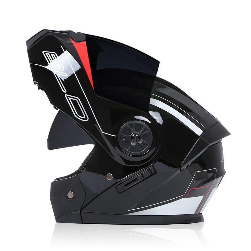 Modular Flip-Up Motorcycle Helmet With Dual Visors All-Season Riding Street Touring Commuting