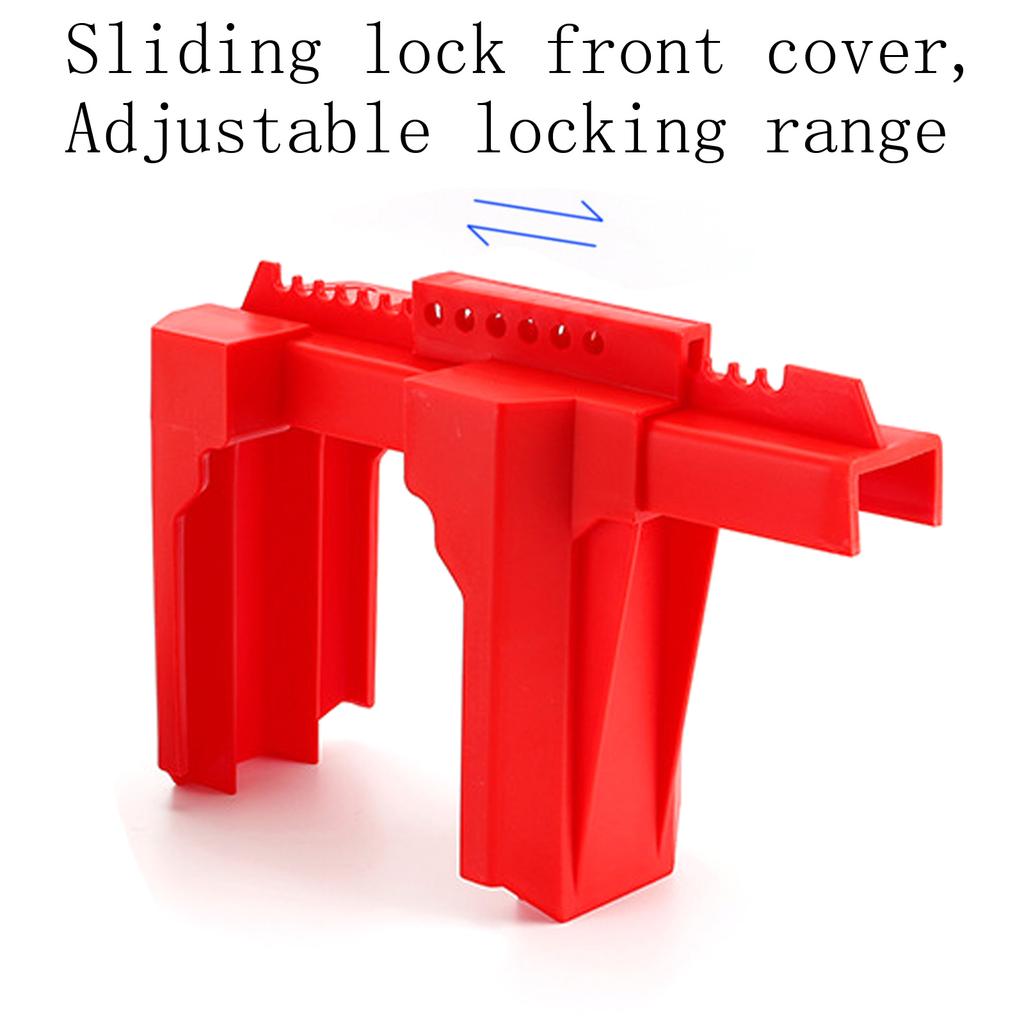 Multipurpose Adjustable Designs Sturdy Plastic Pipe Valves Lockout Systems High Temperatures Resistant 2Pieces