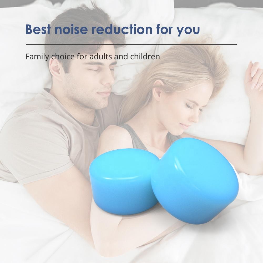 Ear Plugs for Sleeping Noise Reduction Silicone Gel Earplugs Waterproof 27dB Sound Blocking Hearing Protection for Swimming