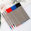 5 Pieces/Set Metal Pen General Gel Pen Writing Smooth Refill Officel Stationery Gift Blue/Black/Red Ink