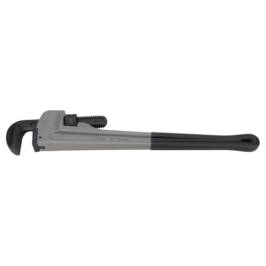 TONE Aluminum Pipe Wrench Applicable Pipe Diameter 80A Total Length 558mm Maximum Opening 100mm ALPW-600