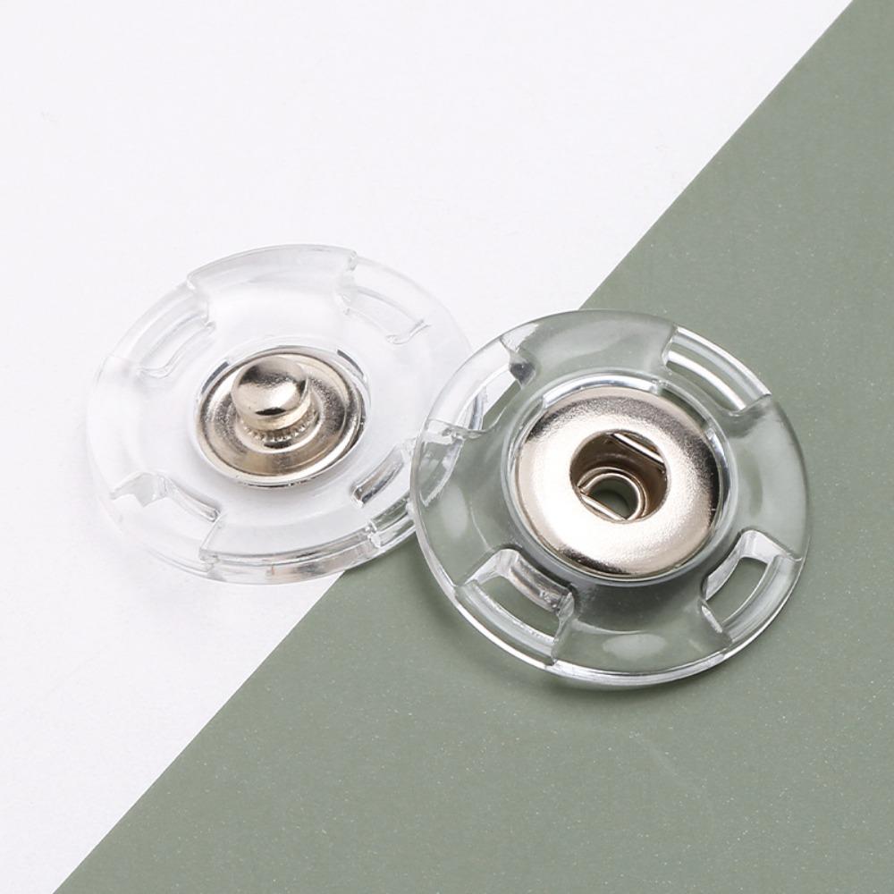 10Pcs Acrylic Snap Button Transparent Snap Fastener Sewing Accessories Fastener