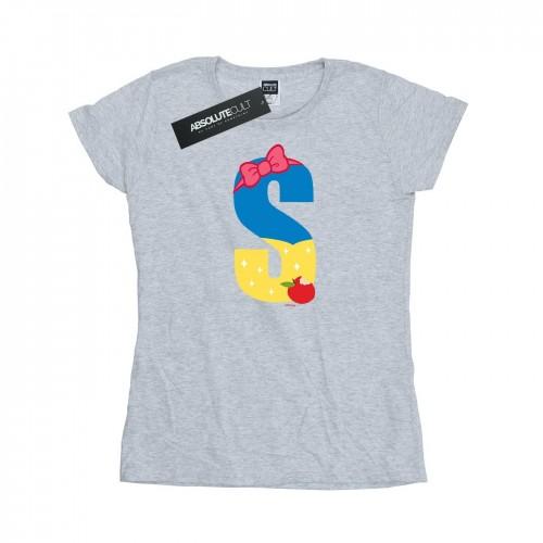Disney Womens/Ladies Alphabet S Is For Snow White Cotton T-Shirt