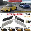 Sequential Flashing LED Dynamic Turn Signal Side Marker Light 2Pcs For Porsche 987 Cayman Boxster 911 997 Carrera Turbo GT3 GT2