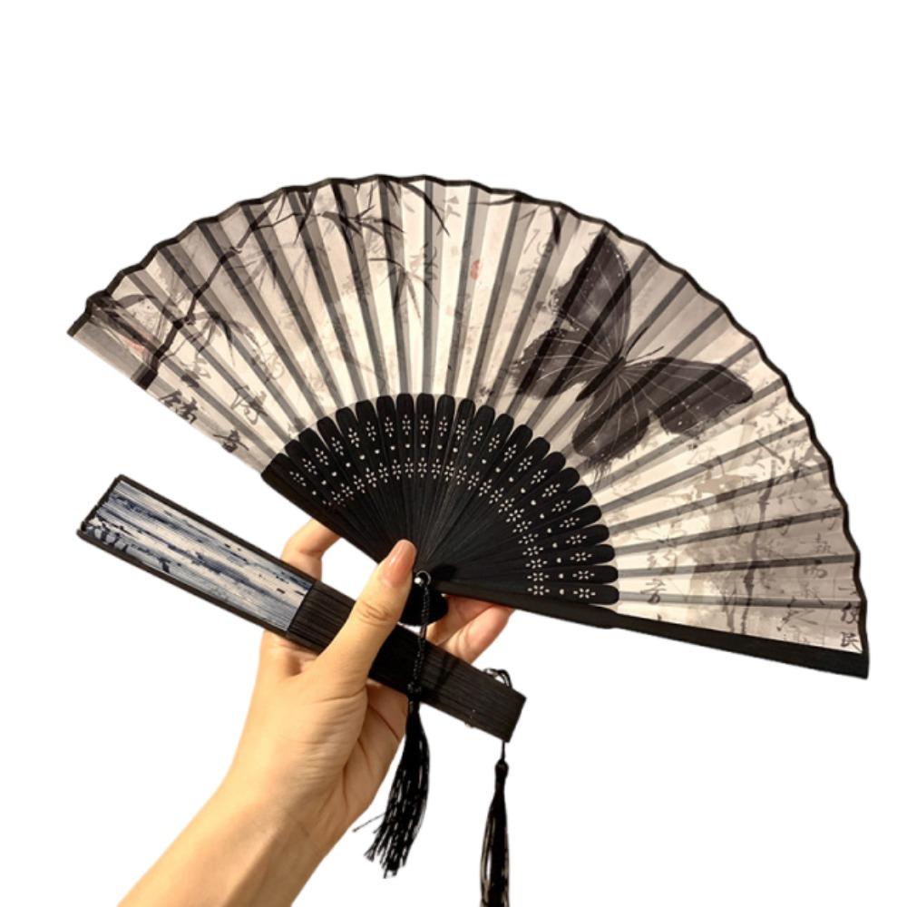 Butterfly Retro Handheld Fan Chinese Style Dance Fan Unisex Decorative Hand Fan Wedding