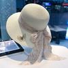 2025 Новая весенне-летняя соломенная шляпа Удобная женская пляжная шляпа Соломенная плетенка Горячая распродажа Шляпа с бантом Солнцезащитная шляпа