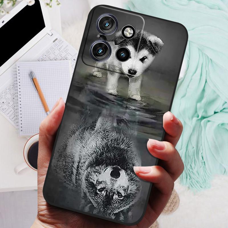 Для Motorola Edge 50 Neo 5G Чехол Лев Волк Силиконовая Мягкая Задняя Крышка Для Motorola Moto S50 edge50 Чехол для Телефона Защитный Чехол