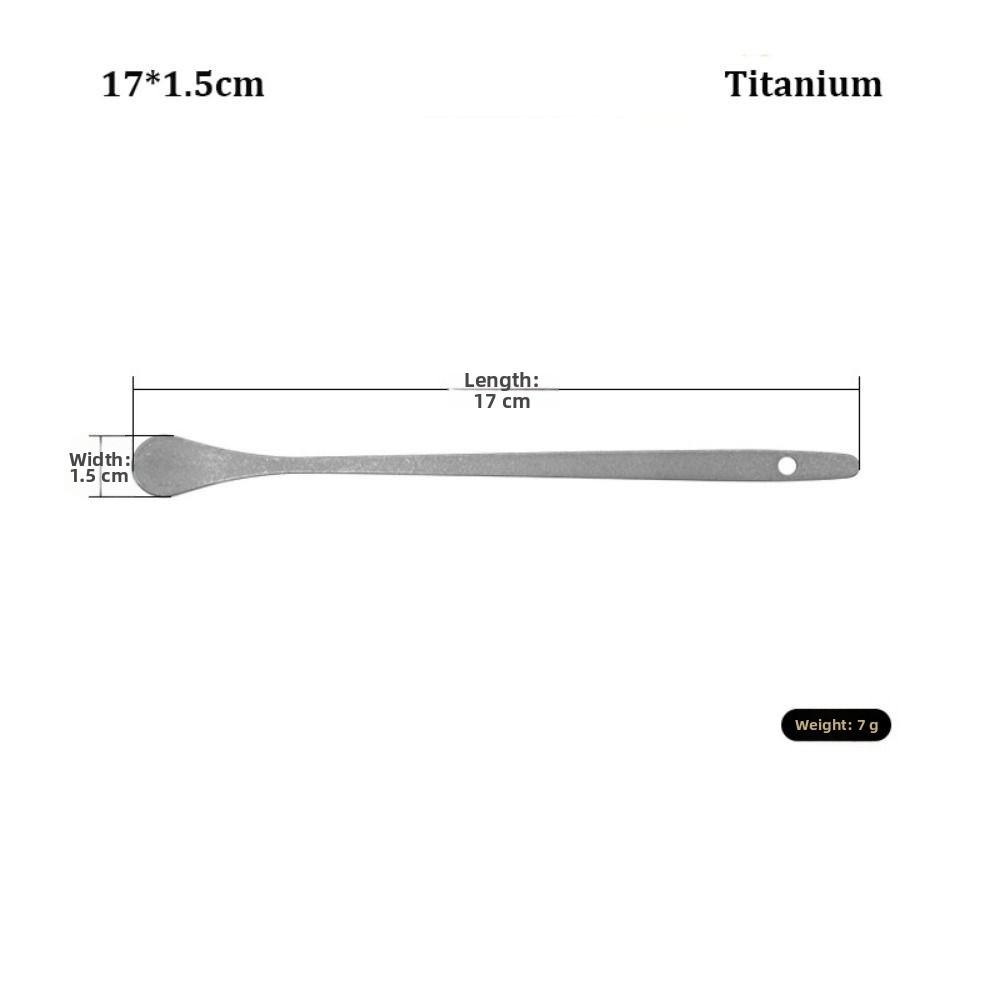 Titanium/ Stainless Steel Coffee Tea Stirring Spoon  Outdoor Kitchen Supplies