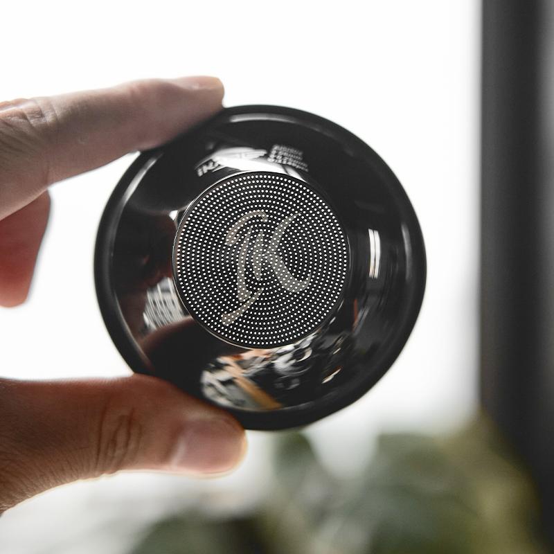 IKAPE Variable Diameter Espresso Portafilter Convex Basket 58mm  Black,Precision High Extraction for 58mm Bottomless Portafilter
