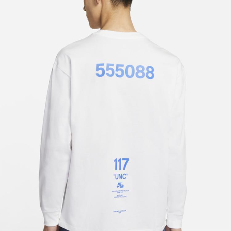 Jordan T Shirts Men's White Crew Neck Moderate Straight Fit DM3544-100