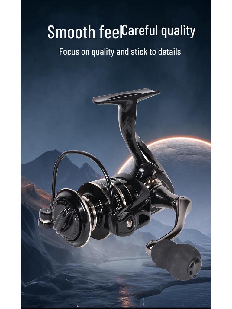 Cross-border NX Long Cast All-Metal Spinning Fishing Reel Imitating Car Wheel Design