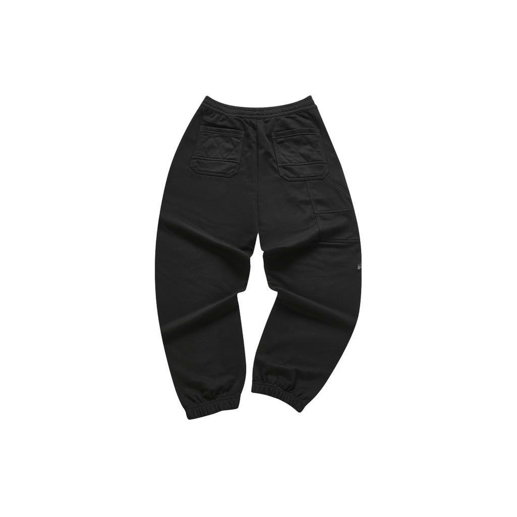 Fila Fusion Рабочая одежда Средняя посадка На шнурке Модные По манжетам Повседневные Вязаные Спортивные брюки Мужские брюки Черный T11M413603F-BK