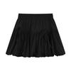 2025 Women's Black High-Waisted Slit A-Line Midi Skirt - Spring/Summer Bodycon Design