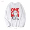 Футболка Saitama One Punch Man d Летний топ XS 4XL с длинным или коротким рукавом винтажная Стираный с принтом Удобная Немного дизайнерская одежда
