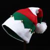 Red Christmas baby knitted wool hat autumn and winter hairball striped warm foreign style Christmas gift knitted hat