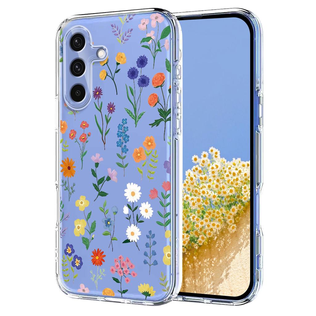 For Samsung Galaxy S25 FE Case Butterfly Floral Pattern Printing TPU Phone Back Cover