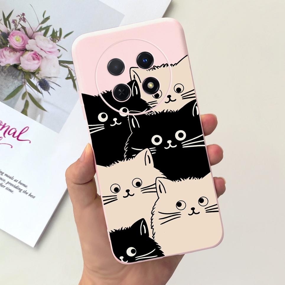 For Huawei Nova Y91 Cool Style Dragon Black Cat Soft TPU Shockproof Back Cover For Huawei NovaY91 Y 91 Phone Case Bumper Etui