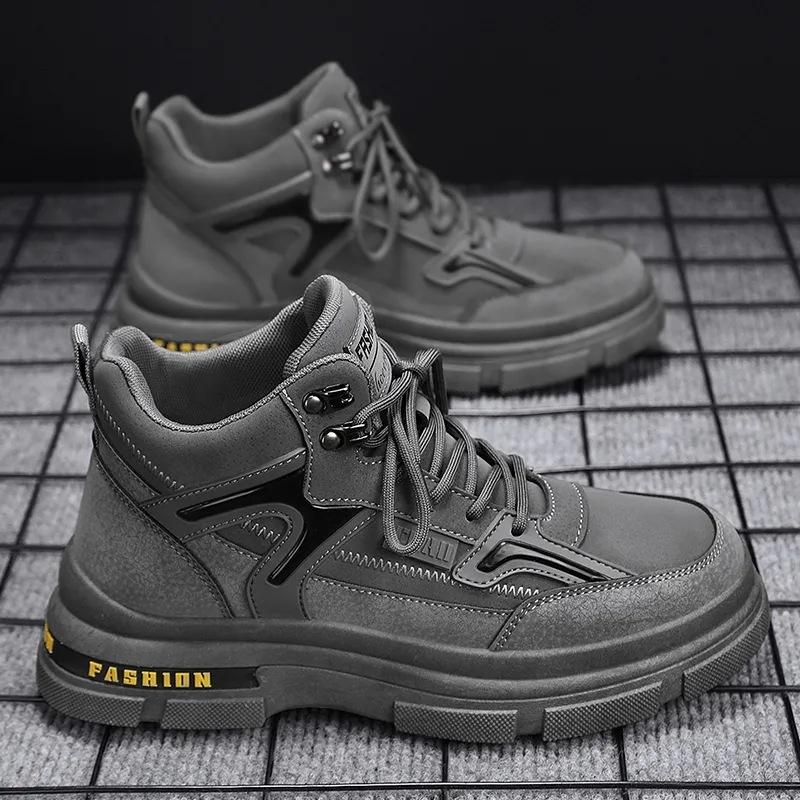 Luxury2024 Мужская новая ретро-высокая универсальная повседневная обувь корейского выпуска с толстой подошвой, прочная спортивная обувь для альпинизма на открытом воздухе