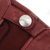 Отличные перчатки HERMES Serie Button Водительские перчатки Бордовая ягнячья кожа Женские 6.5 Б/у