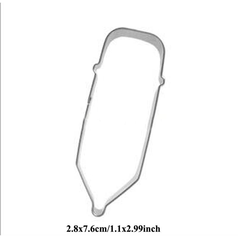 1pcs Patisserie Reposteria Pen Book Bell Metal Cookie Cutter Fondant Cake Decor Biscuit Chocolate Mould Paste Pastry Shop Mold