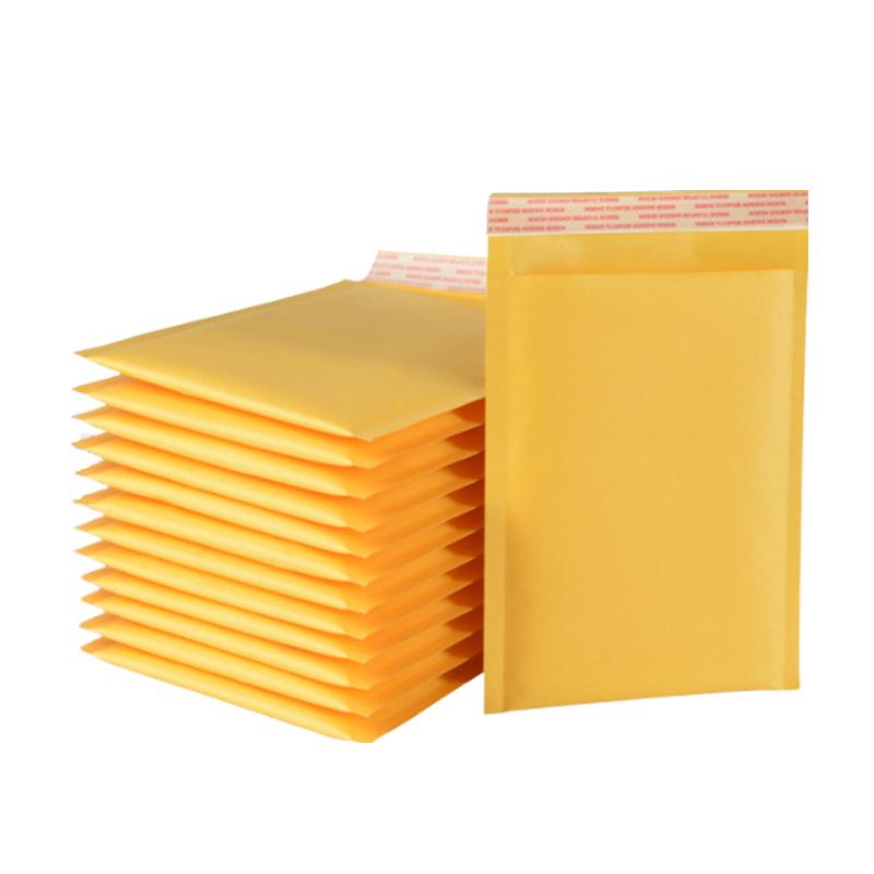 Yellow Kraft Self-Adhesive Bubble Envelope - Thickened Shipping Packaging Bag