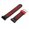 Спортивный ремешок 2-цветный дышащий силиконовый ремешок регулируемый сменный ремешок на запястье для Garmin Fenix 7X 6X 5X черный красный