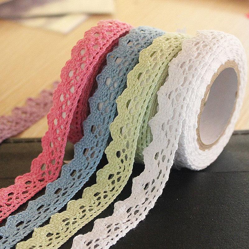 Корейский пасторальный стиль DIY Кружевная отделка Ткань Декоративная лента
