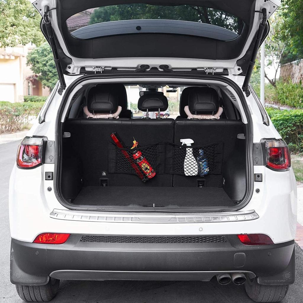 Universal Mesh Cargo Net Storage Net Wall Sticker Organizer Pouch Bag Storage Mesh Net For Car Trunk Storage Add On Organizers For Car Truck (15" X
