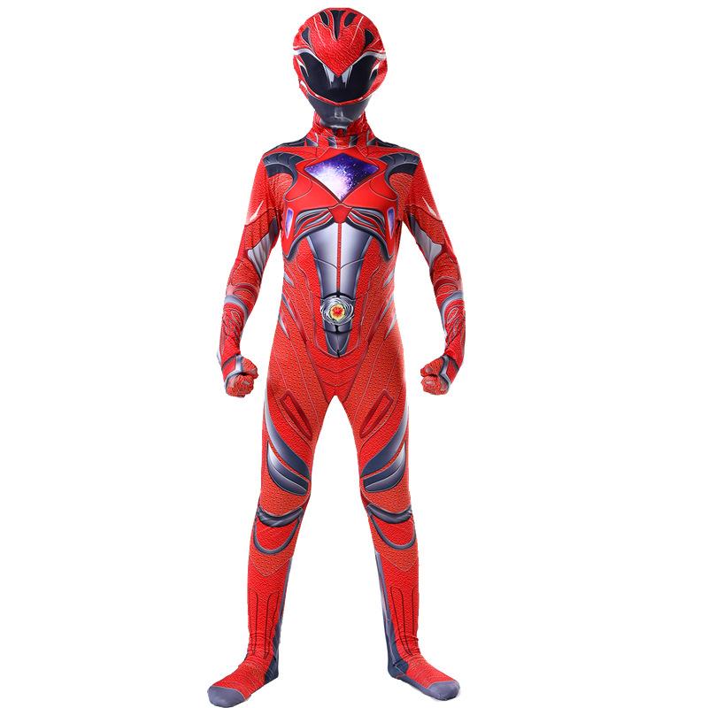 Halloween Kids Power Rangers Cosplay Bodysuit