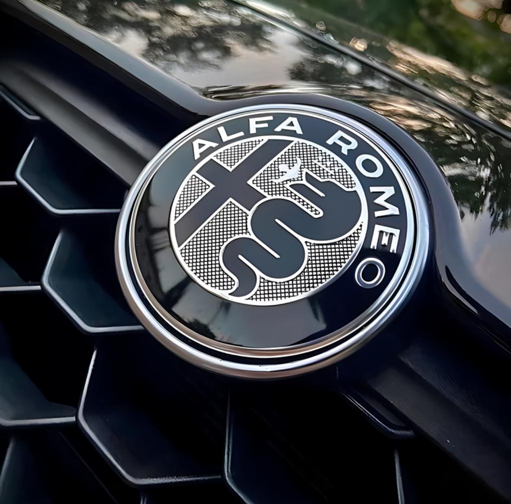 EHJPY1 11 pcs for Alfa Romeo 90mm 74mm 60mm 56mm 50mm Car emblem Wheel stickers front Hood badge rear Trunk Steering sticker Styling