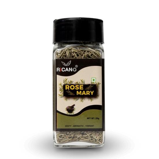 Ricano Rosemary Leaves 25g | Ideal for Cooking & Marinades | Pure & Aromatic | Long Shelf Life | Healthy Culinary Spice (25g, Pack of 1)