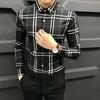 New Fashion Brand Mens Shirt Plaid Men Shirt Slim Fit Social Shirt Men Long-Sleeved Business Shirts M-4XL
