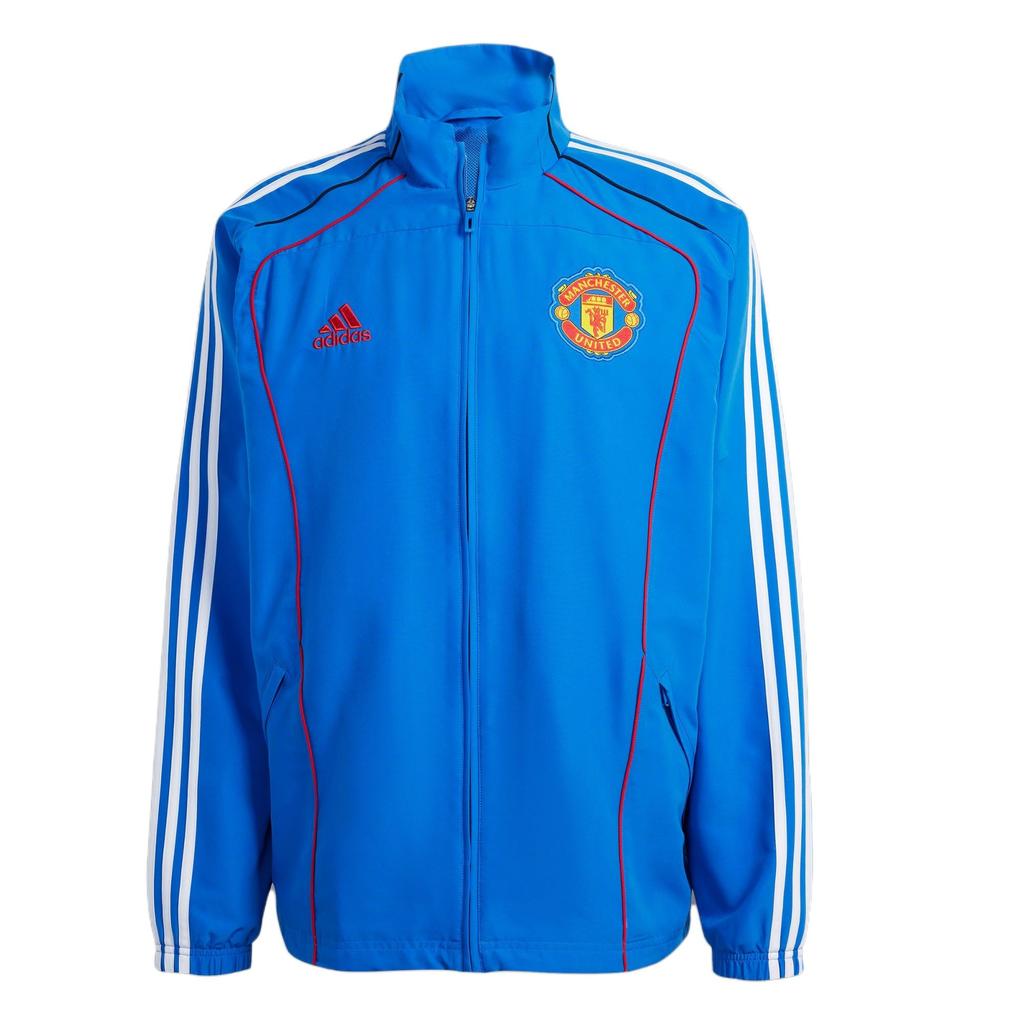 Adidas Manchester United Track UBP Top Striped Long Sleeve Jacket Men Jacket Blue JF0372