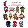 1 шт. Официально лицензированная 3D фигурка Мстителей из Marvel, случайный брелок-клипса, фигурка из аниме, прочный брелок, для коллекционера аниме, рюкзак Kering