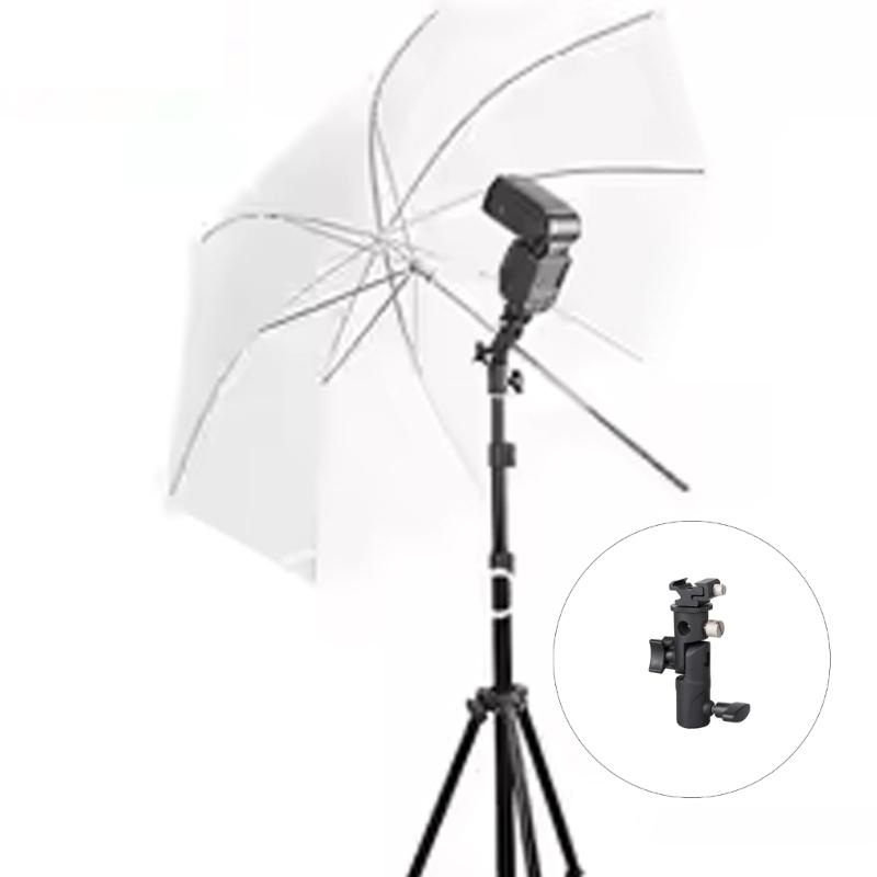 Reflective Soft Light Umbrella Photography Lamp Stand Flash Lamp Holder Metal Hot Shoe Top Bracket Mounting Accessories
