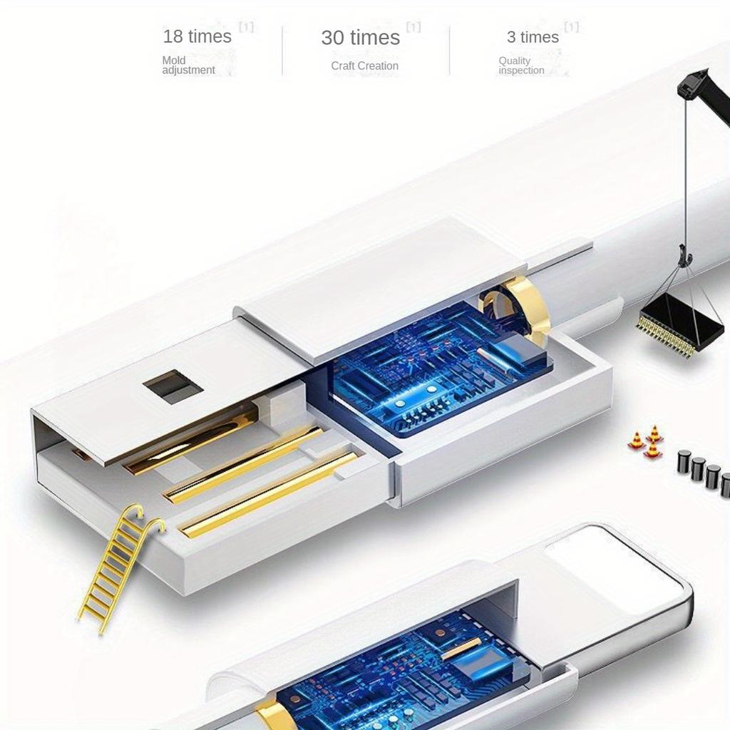 Зарядный кабель длиной 2,7 м для Apple, быстрая зарядка для iPhone12/11/13/14/6/7/8Plus, зарядный кабель для мобильных телефонов.
