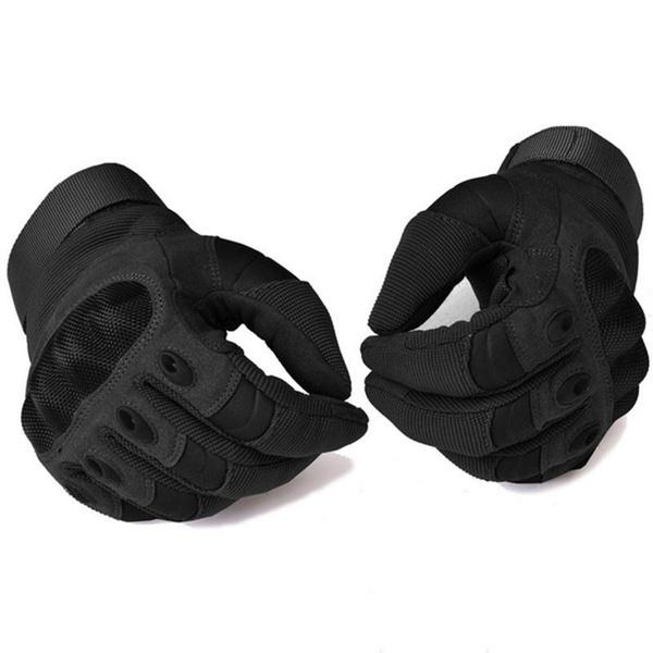 Military Hard Knuckle Tactical Gloves Motorcycle Gloves Motorbike ATV Riding Army Combat Full Finger Gloves for Men Airsoft