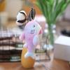 Cute Rainbow Shark Small Pendant Plush Toy Doll Bag Hanging Keychain Doll Doll