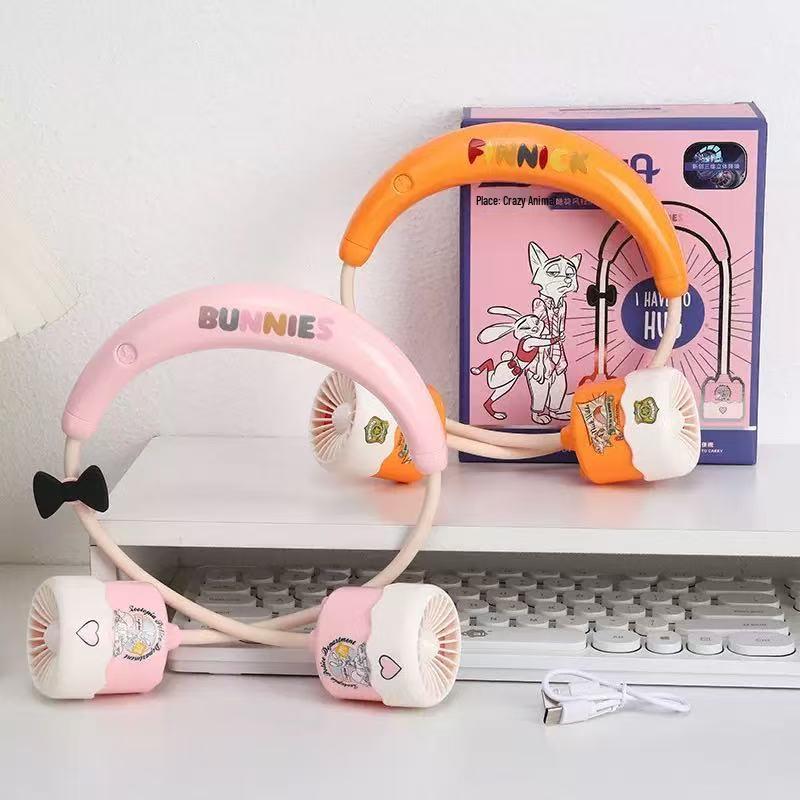 Портативный перезаряжаемый USB настольный вентилятор Hello Kitty
