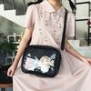 Роскошная сумка Pu Ita Crossbody для женщин, милые сумки Lolita, симпатичная прозрачная сумка через плечо в стиле кармана