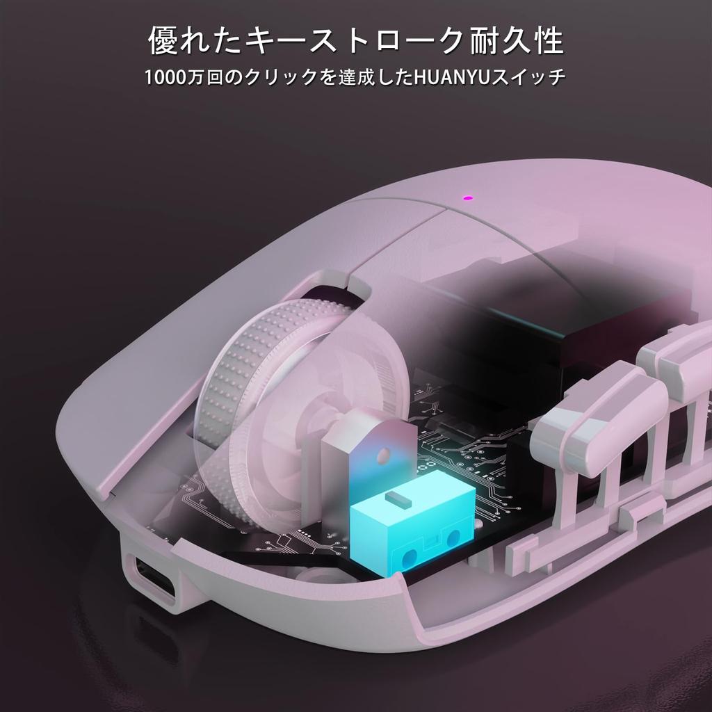 G6 SUPERLIGHT Wireless Gaming 24000 PixArt PAW3311 Gaming Lightweight Gaming 1000Hz Polling 35G RGB 10 750mAh Battery Compatible with FPS