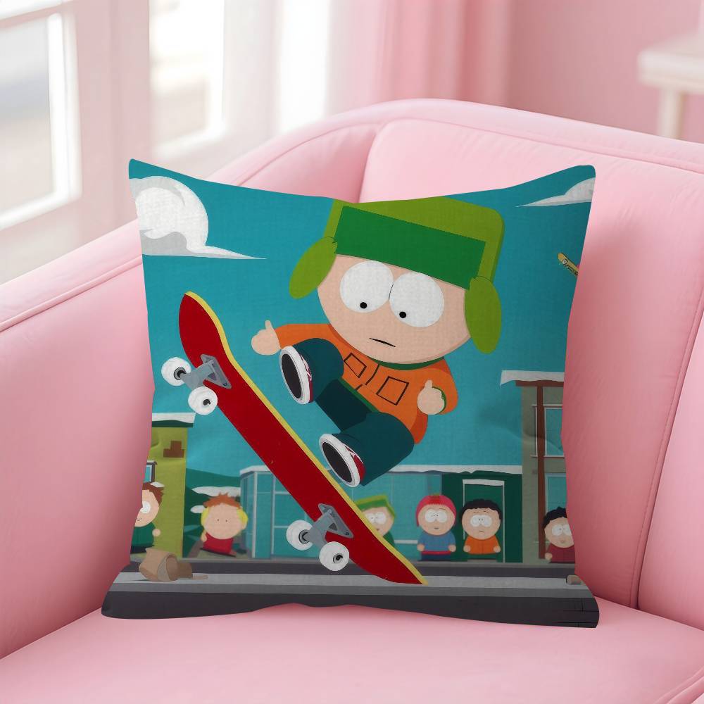 Cartoon SSouth cute PPark Cushion Cover 30x50 Polyester Sofa Cushions Decorative Throw Pillows Home Decoration Pillowcover